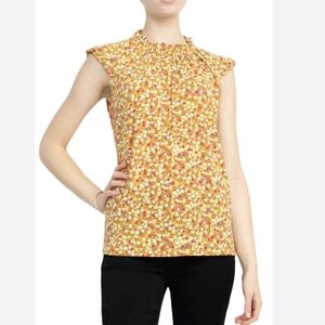Adrianna Papell Multicolor Floral Blouse